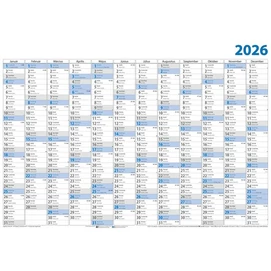 Plakátnaptár, éves, 98x68 cm, DAYLINER