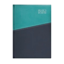Naptár, tervező, B5, heti, TOPTIMER "Duplex", türkiz-kék