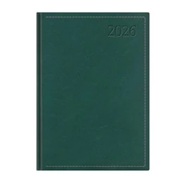 Naptár, tervező, B5, napi, TOPTIMER "Traditional", zöld