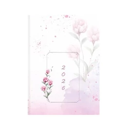 Naptár, tervező, B6, napi, TOPTIMER, &quot;Joy&quot;, pünkösdi rózsa