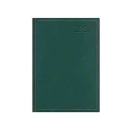 Naptár, tervező, B6, napi, TOPTIMER &quot;Traditional&quot;, zöld