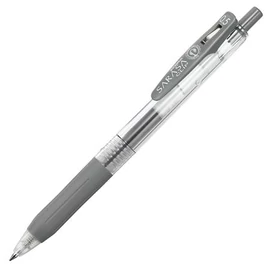 Zseléstoll, 0,33 mm, nyomógombos, ZEBRA &quot;Sarasa Clip&quot;, szürke