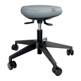 Munkaszék, görgős, ergonomikus, LEITZ &quot;Ergo Comfort Active&quot;, világosszürke