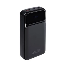 Hordozható akkumulátor, beépített kábellel, 20000mAh, RIVACASE &quot;VA2221&quot;, fekete