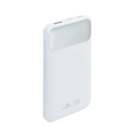 Hordozható akkumulátor, beépített kábellel, 10000mAh, RIVACASE &quot;VA2211&quot;, fehér