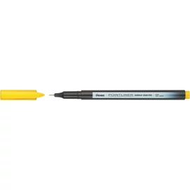 Tűfilc, 0,4 mm, PENTEL &quot;Pointliner&quot;, citromsárga
