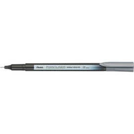 Tűfilc, 0,4 mm, PENTEL &quot;Pointliner&quot;, szürke