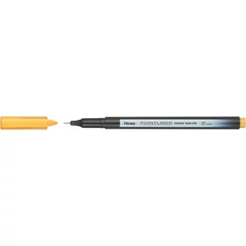 Tűfilc, 0,4 mm, PENTEL &quot;Pointliner&quot;, okkersárga