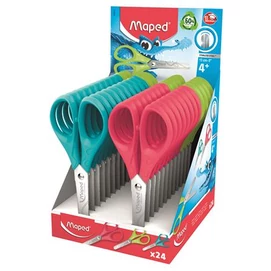 Olló display, iskolai, 13 cm, MAPED "Essentials Pulse", vegyes színek (szín nem választható)