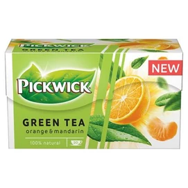 Zöld tea, 20x1,5 g, PICKWICK, narancs-mandarin
