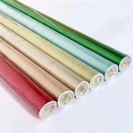 Csomagolópapír, íves, 70x200 cm, csillámos vegyes színek (szín nem választható)