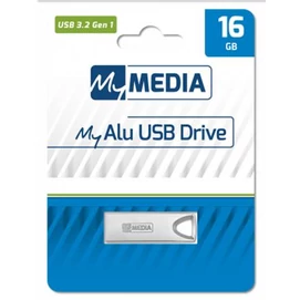 Pendrive, 16GB, USB 3.2 Gen1, alumínium ház, MYMEDIA "Alu" (by VERBATIM)