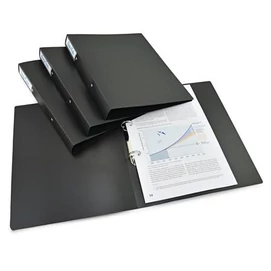 Gyűrűs könyv, 2 gyűrű, 38 mm, A4, PP, RAPESCO "Eco GRS Recycled", fekete