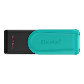 Pendrive, 128GB, USB 3.2 Gen1, KINGSTON "DataTraveler Exodia S", fekete-türkiz