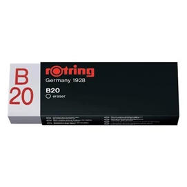 Radír, papírtokkal, ROTRING &quot;Rapid B20&quot;, fehér