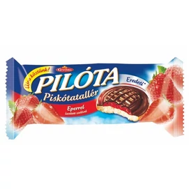 Piskótatallér, 147 g, GYŐRI &quot;Pilóta&quot;, eper