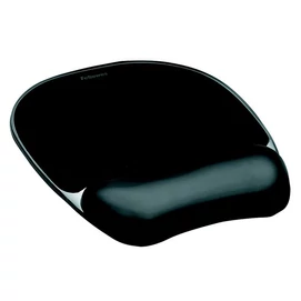 Egéralátét csuklótámasszal, géltöltésű, FELLOWES &quot;Crystal™ Gel&quot;, fekete