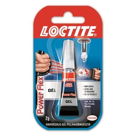 Pillanatragasztó gél, 2 g, HENKEL &quot;Loctite Super Bond Power Flex Gél&quot;