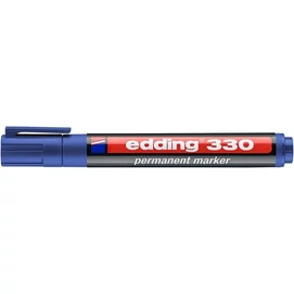 Alkoholos marker, 1-5 mm, vágott, EDDING &quot;330&quot;, kék