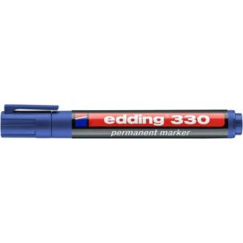 Alkoholos marker, 1-5 mm, vágott, EDDING "330", kék