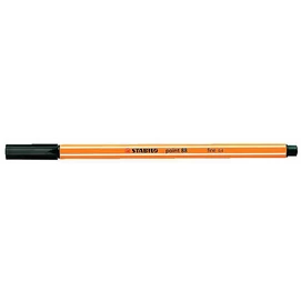 Tűfilc, 0,4 mm, STABILO &quot;Point 88&quot;, fekete