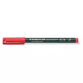Alkoholos marker, OHP, 0,6 mm, STAEDTLER "Lumocolor® 318 F", piros
