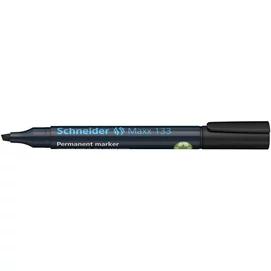 Alkoholos marker, 1-4 mm, vágott, SCHNEIDER &quot;Maxx 133&quot;, fekete