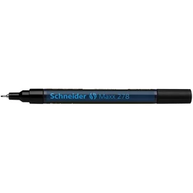 Lakkmarker, 0,8 mm, SCHNEIDER &quot;Maxx 278&quot;, fekete
