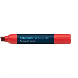 Alkoholos marker, 4-12 mm, vágott, SCHNEIDER &quot;Maxx 280&quot;, piros