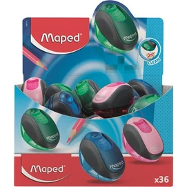 Hegyező display, egylyukú, tartályos, MAPED &quot;Clean&quot;, vegyes színek (szín nem választható)