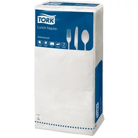 Szalvéta, 1/4 hajtogatott, 2 rétegű, 33x33 cm, Advanced, TORK &quot;Lunch&quot;, fehér