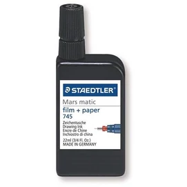 Tustinta, 22 ml, STAEDTLER &quot;Mars® Matic 745 M&quot;, fekete