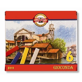 Olajpasztell kréta, KOH-I-NOOR &quot;Gioconda 8111/6&quot;, 6 különböző szín
