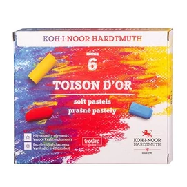 Porpasztell-kréta, puha, KOH-I-NOOR &quot;Toison 8511/6&quot;, 6 különböző szín