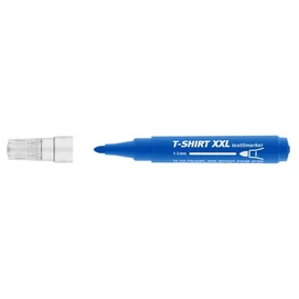 Textilmarker, 1-3 mm, kúpos, ICO "XXL T-Shirt", kék