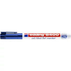 Alkoholos marker, CD/DVD, 0,5-1 mm, EDDING &quot;8400&quot;, kék