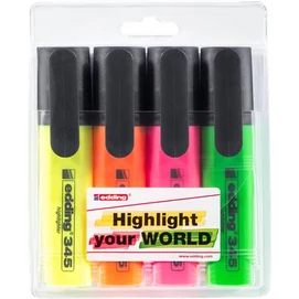 Szövegkiemelő készlet, 2-5 mm, EDDING &quot;345&quot;, 4 külnböző szín