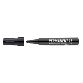 Alkoholos marker, 1-3 mm, kúpos, ICO &quot;Permanent 11&quot;, fekete