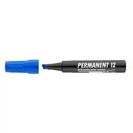 Alkoholos marker, 1-4 mm, vágott, ICO &quot;Permanent 12&quot;, kék