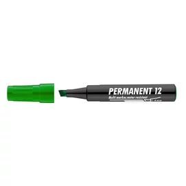 Alkoholos marker, 1-4 mm, vágott, ICO &quot;Permanent 12&quot;, zöld