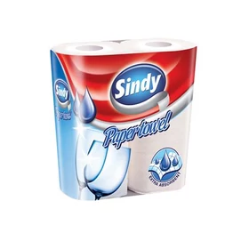 Háztartási papírtörlő, 2 rétegű, 2 tekercses, &quot;Sindy&quot;