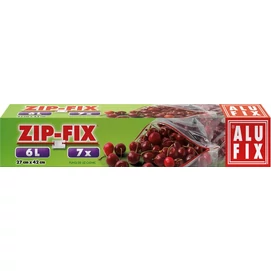 Cipzáras zacskó, 6 l, ALUFIX &quot;Zipp Fix&quot;