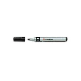 Alkoholos marker, 1-4 mm, vágott, STABILO &quot;Mark-4-all&quot;, fekete