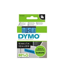 Feliratozógép szalag, 12 mm x 7 m, DYMO &quot;D1&quot;, kék-fekete
