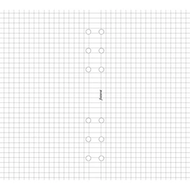 Kalendárium betét, jegyzetlap, A5, kockás, FILOFAX, fehér