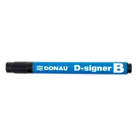 Táblamarker, 2-4 mm, kúpos, DONAU "D-signer B"", fekete