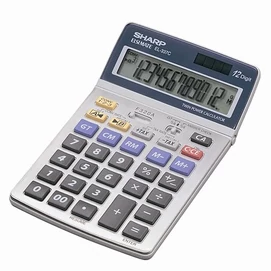 Számológép, asztali, 12 számjegy, SHARP &quot;EL-337&quot;