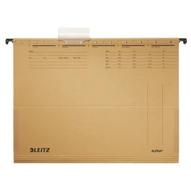 Függőmappa, oldalvédelemmel, karton, A4, LEITZ &quot;Alpha&quot;, natúr