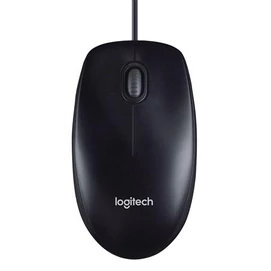 Egér, vezetékes, optikai, normál méret, USB, LOGITECH &quot;M100&quot;, fekete