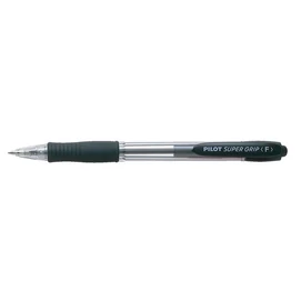 Golyóstoll, 0,22 mm, nyomógombos, PILOT &quot;Super Grip&quot;, fekete
